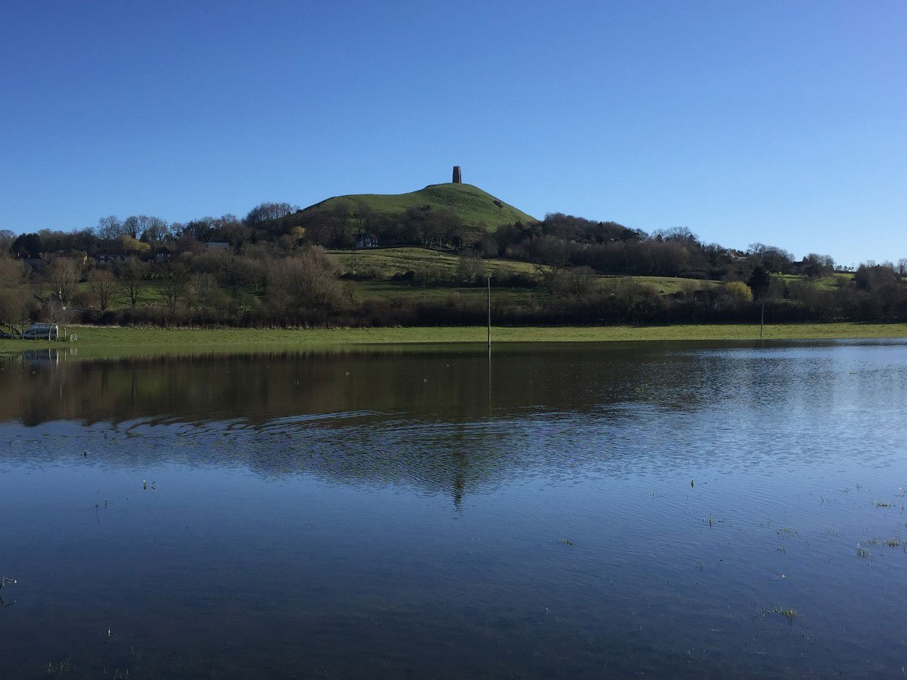 The Isle of Avalon - once more an island when the river Brue floods....